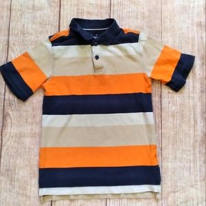 Basic Editions color block short sleeve pique polo sz 4-5 & 6-7